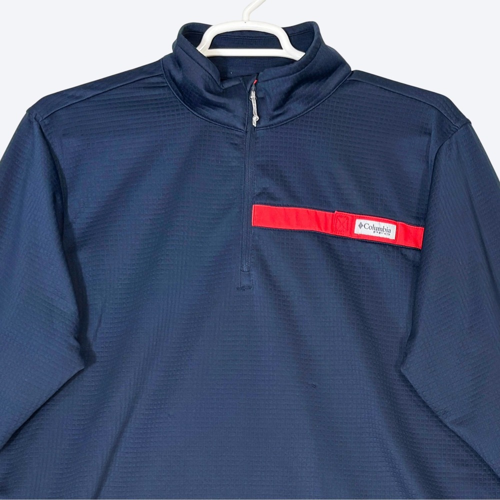 Columbia Men's XL PFG Skiff Guide Fleece Quarter Zip Pullover Fishing Outdoor
